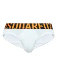 Трусы с логотипом на ленте DSQUARED2, белый - фото
