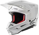 Мотокроссовый шлем Alpinestars s-m5 solid 2024, White - фото
