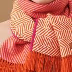 Кашемировый  вязаный шарф Women's Orange HERMES - фото 8