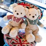 Плюшевые куклы пара мишек 40 см высота OLOEY - фото 6