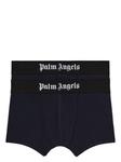 Palm Angels комплект из двух трусов с логотипом, синий - фото
