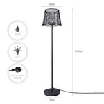 Торшер для внутреннего и наружного использования, настольная лампа, аккумуляторная батарея для сада, террасы, RGB Paco Home, серый - фото 3