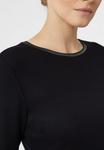 Топ comma Long sleeved top, Schwarz/Black - фото 3