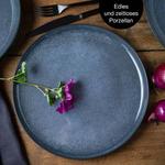 Vida 6 тарелок фарфоровые Moritz & Moritz, синий - фото 4