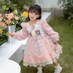 Платье для девочек PROTECTCAMEL, розовый headdress - фото 3