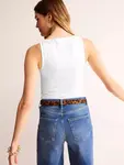 Топ Boden Scoop Neck Vest, белый - фото 3