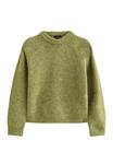 Джемпер New Look CREW NECK OVERSIZED TEXTURED, Green - фото 4