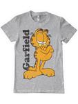 Футболка серого цвета Garfield - фото