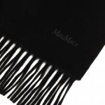 Шарф с бахромой Maxmara, черный - фото 3