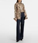 Шелковый топ Armony с леопардовым принтом Sportmax, Animalier - фото 2