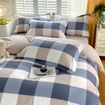 Antarctic Пододеяльник 150х200 см, плотный флис, клетка сине-белая - фото 5