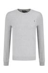 Свитер POLO RALPH LAUREN slim fit, серый - фото