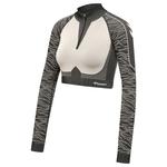 Толстовка Hummel Mila Half Zip Seamless, серый - фото 3