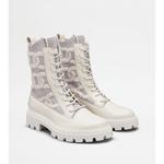 Ботинки Kate Combat из ткани и кожи TOD's, белый - фото 2