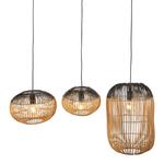 Абажур 35x50 см, натуральный/черный - фото 4