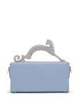 Lanvin сумка-тоут Pencil Cat размера мини, синий - фото 3