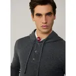 Вязаный худи Hackett Heritage, серый - фото 5