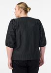 Блуза Zizzi Blouse, Black Stripe/Black - фото 3