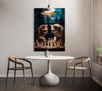 Картина на холсте Hustling Sharks Final Match, коричневый - фото 2