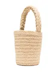 Сумка-ведро Iconic из рафии PATOU, нейтральный - фото 3