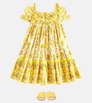 Лаковые мюли Dolce&Gabbana Kids, Azulejos Giallo - фото 2
