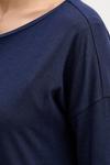 Лонгслив Sisley, темно-синий - фото 5