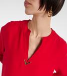 Шелковое платье Valentino, Rosso - фото 4