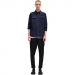 Рубашка Ami Chest Pocket Overshirt AMIPARIS, синий - фото 6