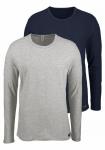 Жилет H.I.S Undershirt, цвет navy/mottled grey - фото