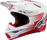 Шлем Alpinestars Supertech M10 Unite, Red/White Glossy - фото