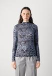 Топ Scotch & Soda ALL OVER PRINTED MOCK NECK LONG SLEEVE, Blue - фото 3
