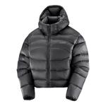 Куртка (WMNS) Salomon Outline Novelty Cropped Down Hooded Jacket 'Deep Black' - фото