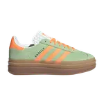 Кроссовки Adidas Wmns Gazelle Bold, зеленый - фото