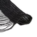 Relaxdays 3 шторы из ниток, черные, 90x245, черный - фото 8