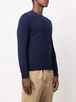 Кашемировый джемпер с круглым вырезом Dell'Oglio, синий - фото 3