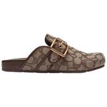 Закрытые тапочки женские COACH, коричневый - фото 3