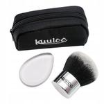 Кисть для макияжа с пудрой Кабуки + футляр + блендер, inna - фото