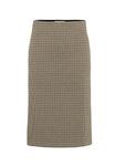 Юбка Part Two Pencil skirt, Toasted Coconut Check/Brown - фото 5