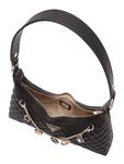 Сумка через плечо GUESS EVERLEE TOP ZIP SHOULDER BAG, Black - фото 4