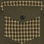 Брюки Nicholas Daley Two Pocket Straight Leg Trouser, Olive/Brown Check - фото 3