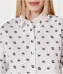 Рубашка Relaxed fit Karl Lagerfeld, белый - фото 4