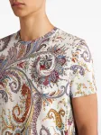Футболка с принтом пейсли ETRO, белый - фото 4