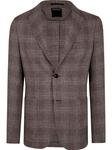Пиджак в клетку Zegna, коричневый - фото