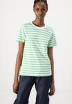 Футболка Pieces PCRIA TEE STRIPES, Absinthe Green/Bright White/Green - фото 4
