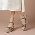 Сандалии женские Boerdiqi, зеленый - фото 10