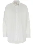 Рубашка оверсайз с пайетками Givenchy, белый - фото