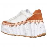 Женские кроссовки на платформе Nama Chloé, белый - фото 5