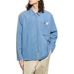 Застёгивающаяся на молнию джимовая рубашка Lanvin, синяя - фото 3