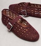 Венские балетки из замши Alaïa, Rouge Grenat - фото 5