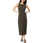 Женское платье без рукавов UNIQLO, коричневый - фото